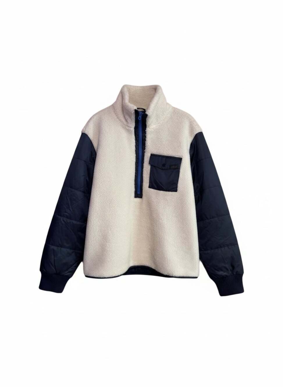 Juicy Couture Sherpa Quarter-Zip Pullover Jacket Size L